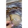 تصویر  کمربند چرمی  full packوارداتی سگک مستطیلی طلایی مدل I